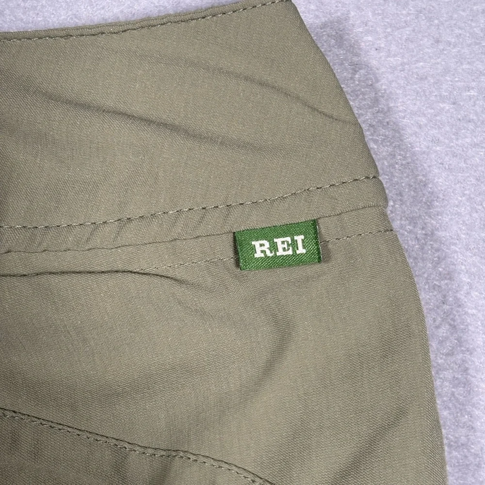 REI Skort Wrap Women’s Sz 14 Army Green Skirt/Shorts Nylon Hiking Pocket UPF 50 - Picture 9 of 11